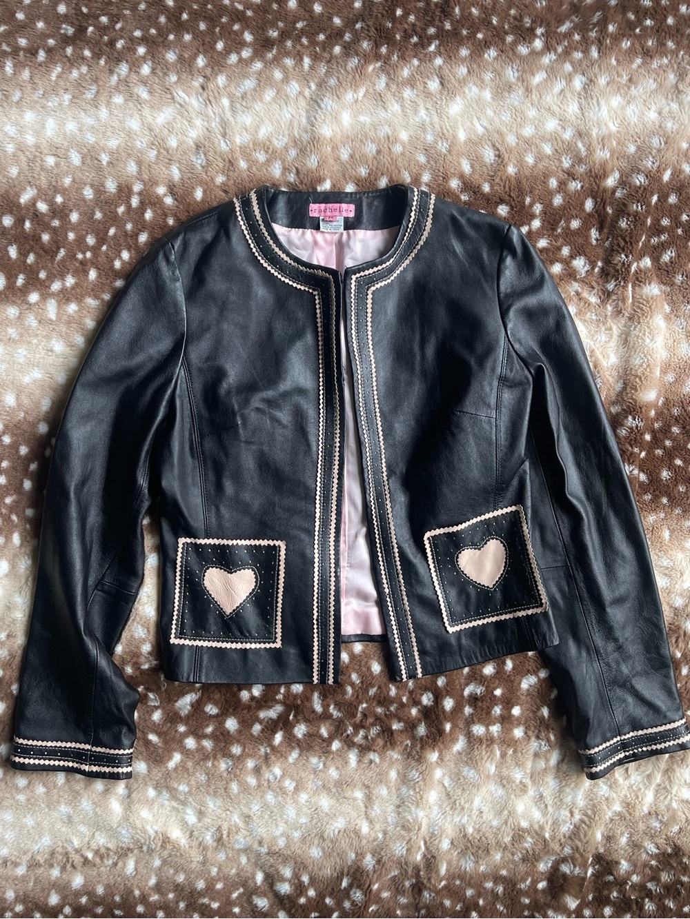 Gorgeous y2K Vintage 100% leather jacket